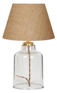 Stolní lampa AYD 1xE27/40W/230V hnědá/čirá