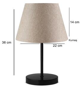 Stolní lampa AYD 1xE27/40W/230V béžová/černá