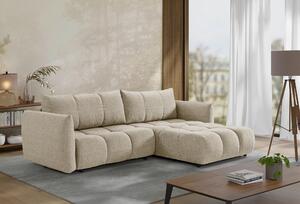 ROHOVÁ ROZKLÁDACÍ POHOVKA, plast, textil, kompozitní dřevo, cappuccino Livetastic - Online Only sedačky, Online Only