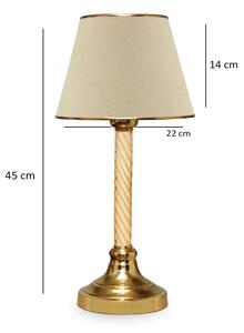 Stolní lampa AYD 1xE27/40W/230V béžová/zlatá