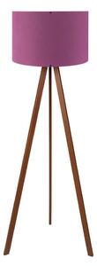 Stojací lampa AYD 1xE27/40W/230V fialová/hnědá