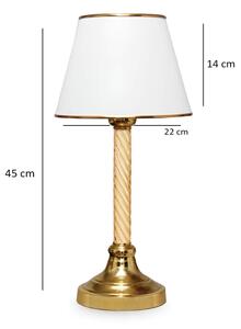 Stolní lampa AYD 1xE27/40W/230V bílá/zlatá