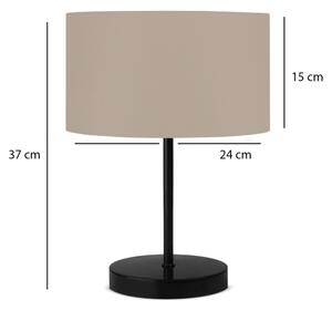Stolní lampa AYD 1xE27/40W/230V béžová/černá