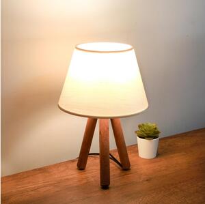 Stolní lampa AYD 1xE27/40W/230V hnědá/krémová