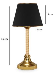 Stolní lampa AYD 1xE27/40W/230V černá/zlatá