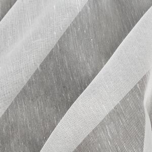 Bílá záclona na kroužcích ADEL 140x250 cm