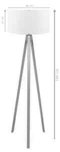 Stojací lampa AYD 1xE27/40W/230V hnědá/zelená