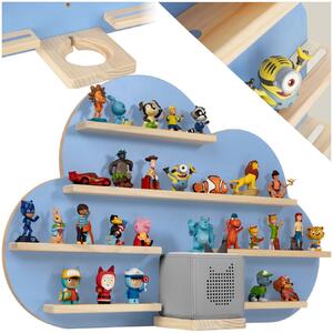 Tectake Police MyLittleStory Cloud pro až 28 Tonies - modrá