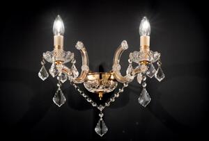 Nástěnné svítidlo Ideal lux 035659 FLORIAN NAPOLEON AP2 ORO 2xE14 40W