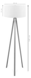 Stojací lampa AYD 1xE27/40W/230V hnědá/šedá