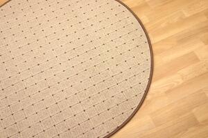 Condor Carpets AKCE: 400x400 (průměr) kruh cm Kusový koberec Udinese béžový new kruh - 400x400 (průměr) kruh cm