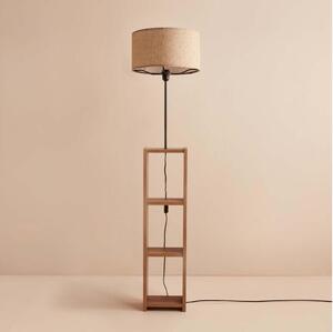 Stojací lampa AYD 1xE27/40W/230V hnědá/béžová