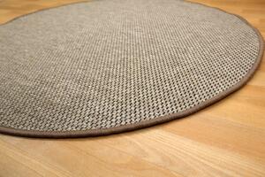 Vopi koberce Kusový koberec Nature světle béžový kruh - 100x100 (průměr) kruh cm