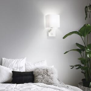 IdealLux 239521 GEA MAP2 SQUARE nástěnné svítidlo E27 / LED 1 + 1x60 / 3W 200lm 3000K IP20 bílá
