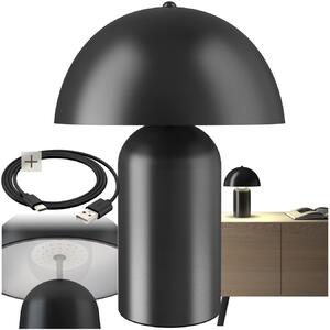 Tectake Malá retro stolní lampa Kade, stmívatelná - černá