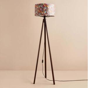 Stojací lampa AYD 1xE27/40W/230V hnědá/pestrobarevná
