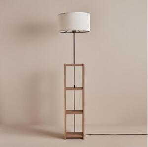 Stojací lampa AYD 1xE27/40W/230V hnědá/bílá