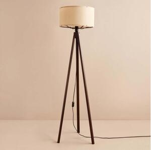 Stojací lampa AYD 1xE27/40W/230V hnědá/béžová