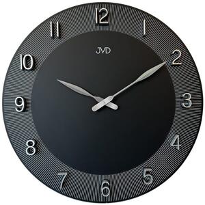 JVD HC501.2 - černo stříbrné hodiny v moderním designu
