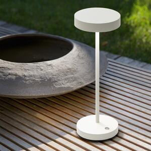 Ideal lux 311715 OUTDOOR TOFFEE venkovní dotyková stolní lampička LED V320mm 2W 230/180lm 3000K IP54 bílá, nabíjecí baterie, ON/OFF