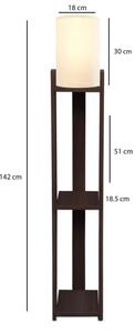 Stojací lampa AYD 1xE27/40W/230V hnědá/krémová