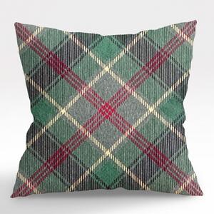 Ervi povlak na polštář Gobelínový - Tradiční zelený tartan