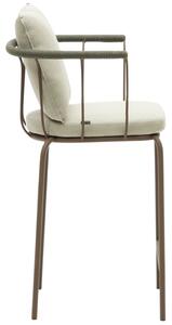 Béžová látková zahradní barová židle Kave Home Salguer 66 cm