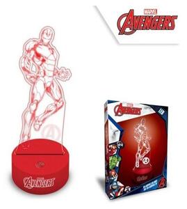 3D LED lampička Avengers - Iron Man