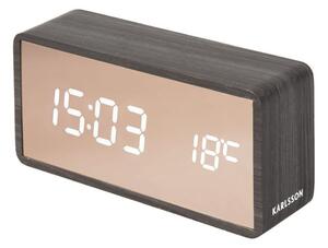 Designové LED hodiny - budík KA5878BK Karlsson 15cm