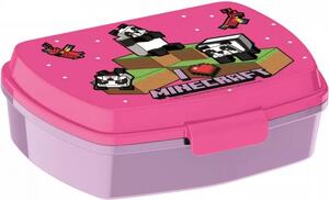 Box na svačinu Minecraft růžový