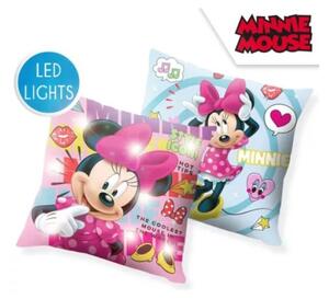 LED svítící polštářek Minnie Mouse 40x40 cm