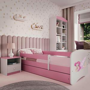 POSTEL PRO DĚTI A MLÁDEŽ 80/160 cm, bílá, pink MID.YOU - Dětské pokoje sestavy, Online Only