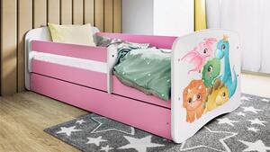 POSTEL PRO DĚTI A MLÁDEŽ 80/160 cm, bílá, pink MID.YOU - Dětské pokoje sestavy, Online Only