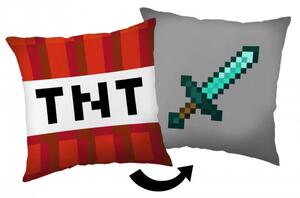 Polštářek Minecraft TNT a meč 40x40 cm