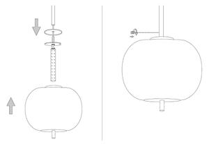 Ideal Lux - Náhradní stínidlo k lustru UMILE pr. 30 cm bílá