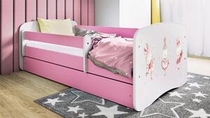 POSTEL PRO DĚTI A MLÁDEŽ 80/160 cm, bílá, pink MID.YOU - Dětské pokoje sestavy, Online Only