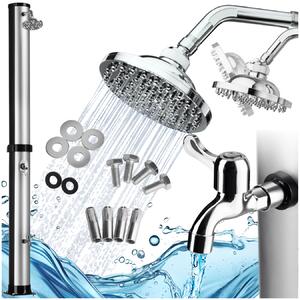 Tectake Solární sprcha Orinoco 40 l - černá/stříbrná