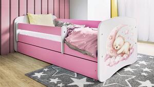 POSTEL PRO DĚTI A MLÁDEŽ 80/160 cm, bílá, pink MID.YOU - Dětské pokoje sestavy, Online Only