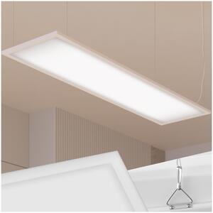 Tectake LED panel Lucerna, ultratenký, teplá bílá, úsporný - 119,5 x 29,5 cm