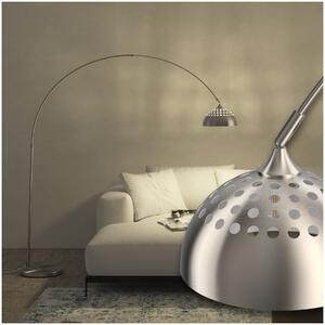 Tectake Oblouková lampa Arcus, ocel, retro styl, 60W - Matný nikl