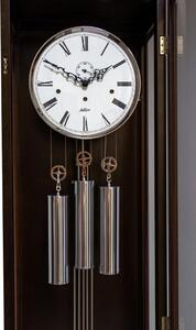 Adler 10160 - Sloupové moderní hodiny se čtvrťovým závažovým strojem od německé firmy Hermle