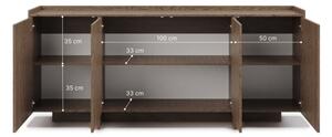 Komoda KEMI 200x90x38 dub
