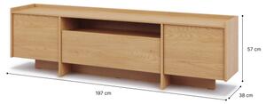 Televizní stolek KEMI 197x57 cm dub cremona