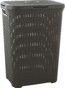 CURVER LAUNDRY BASKET NATURAL STYLE 60L /DARK GREY