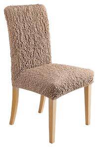 Blancheporte Extra pružný potah na židli, jednobarevný béžová sedák+opěradlo