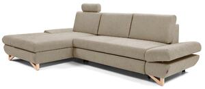 Rohová sedací souprava Aveley (béžová) (L). Akce -25%