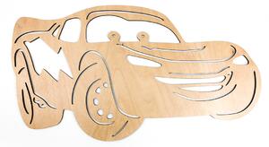 Dřevěná nástěnná dekorace Blesk McQueen