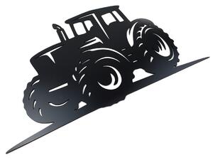 Dřevěná nástěnná dekorace Černý traktor