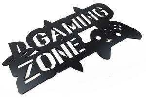 Dřevěná nástěnná dekorace Gaming zone černé