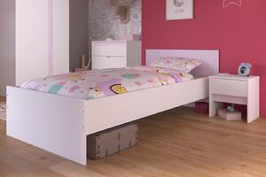 Dětská postel s úložným prostorem Pirouette pink